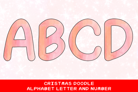 Christmas Doodle Alphabet Letter 103: A Versatile Design Asset for Creative Projects