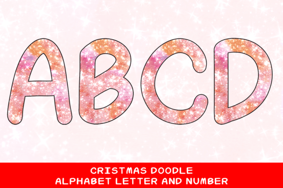 Christmas Doodle Alphabet Letter 116: A Creative Asset for Holiday Projects