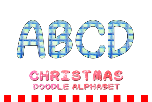 Christmas Doodle Alphabet Letter 132: A Festive Design Resource for Creative Projects