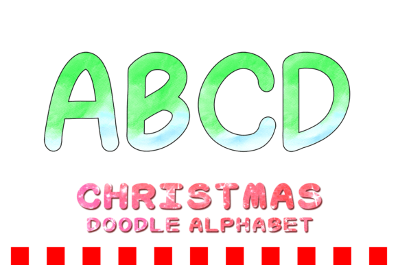 Christmas Doodle Alphabet Letter 144: The Ultimate Creative Asset for Holiday Projects