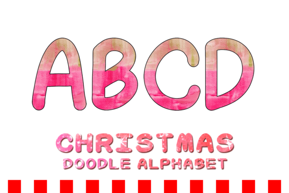 Christmas Doodle Alphabet Letter 151: Elevate Your Creative Projects with High-Quality Digital Assets