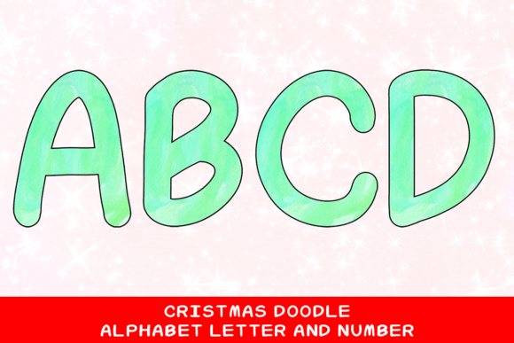 Christmas Doodle Alphabet Letter 42: Elevating Creative Projects with Hand-Drawn Charm
