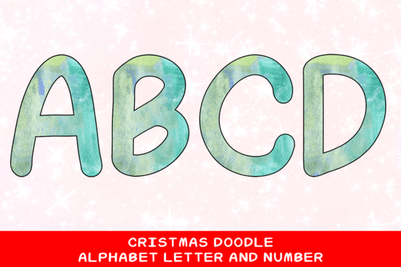 Christmas Doodle Alphabet Letter 57: A Creative Asset for Any Project
