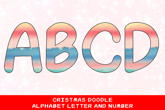 Christmas Doodle Alphabet Letter 59: A Creative Asset