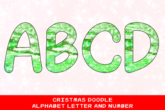 Christmas Doodle Alphabet Letter 85: A Creative Asset for Festive Design