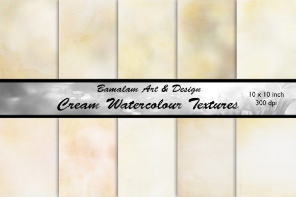 Cream Watercolour Textures: A Practical Resource for Digital Designers and Crafters
