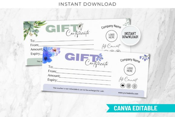 Editable Floral Gift Certificate Canva: Elevate Your Brand Identity