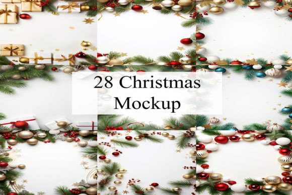 Elevating Holiday Branding with Professional Christmas Flat Lay Backgrounds