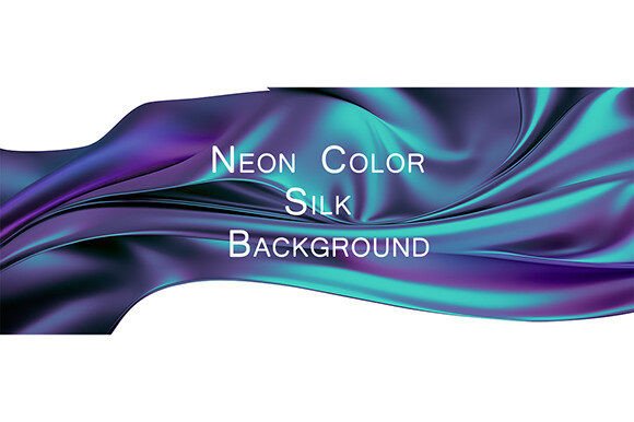 Neon Color Silk Background