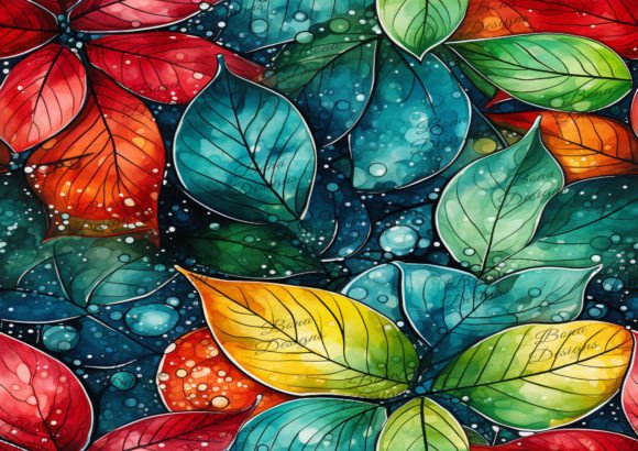 Unlocking Creativity with AI-Generated Leaves Seamless Patterns