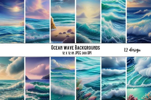 Unlocking Creativity with Ocean Waves Background and Wallpaper Designs