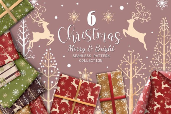 Whimsical Winter Christmas Pattern III